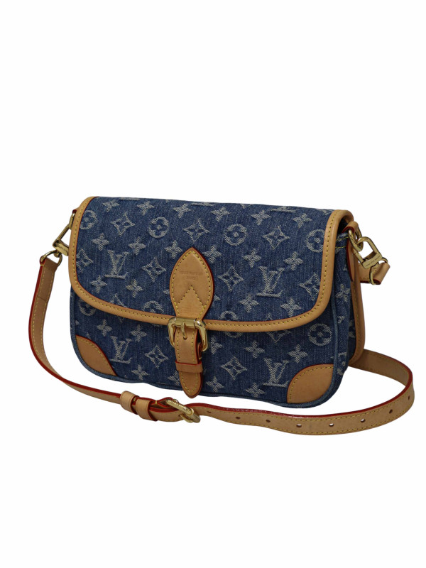 Sac Diane Louis Vuitton denim bleu