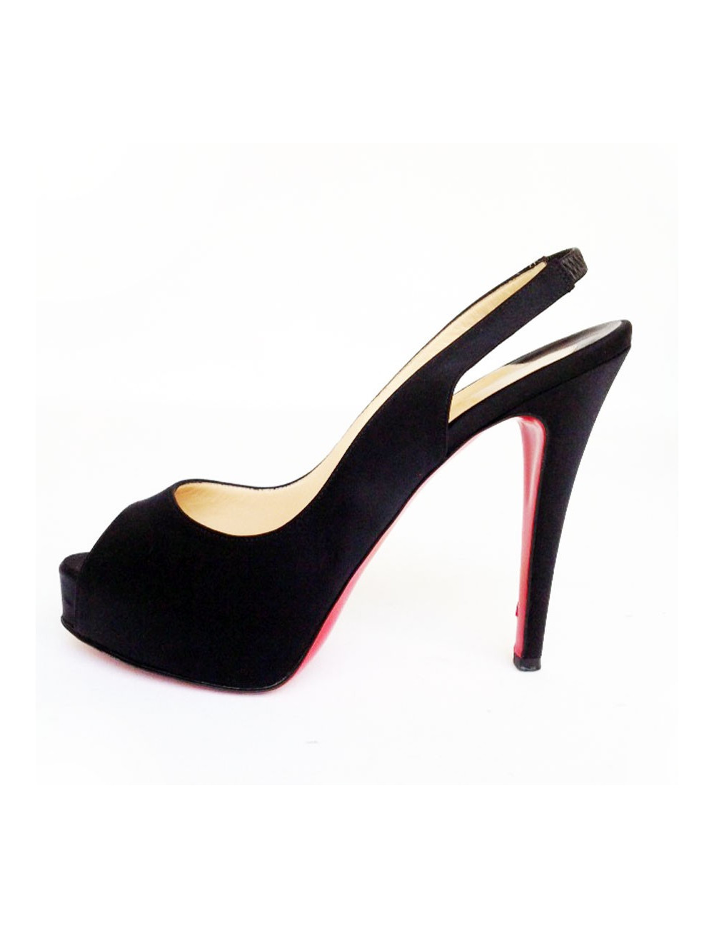 Escarpins CHRISTIAN LOUBOUTIN en satin noir