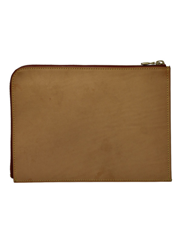 Pochette LOUIS VUITTON cuir de vache naturel