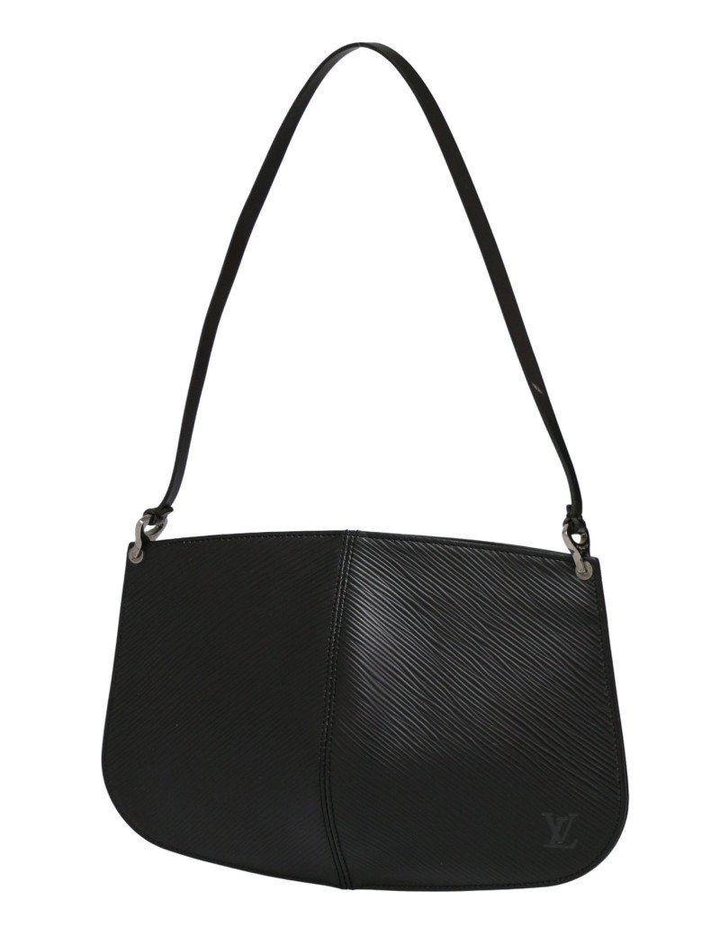 Pochette accessoires Louis Vuitton cuir épi noir