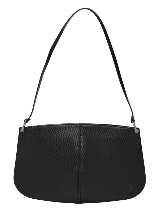 Pochette accessoires Louis Vuitton cuir épi noir