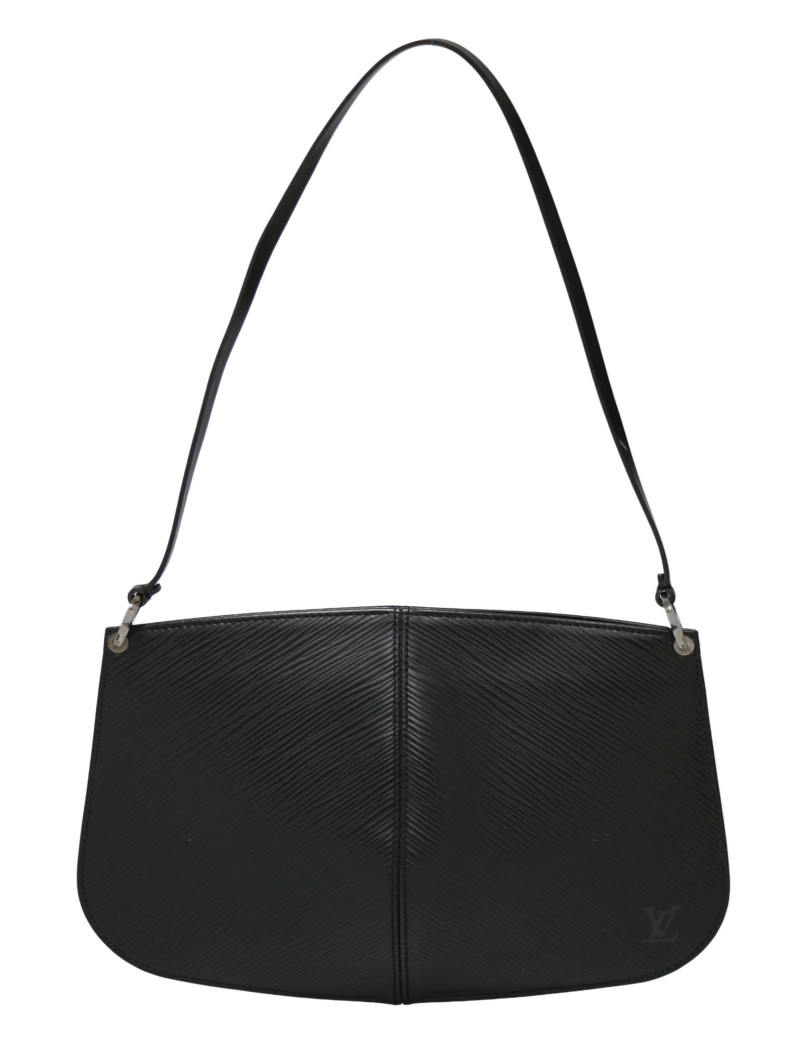 Pochette accessoires Louis Vuitton cuir épi noir