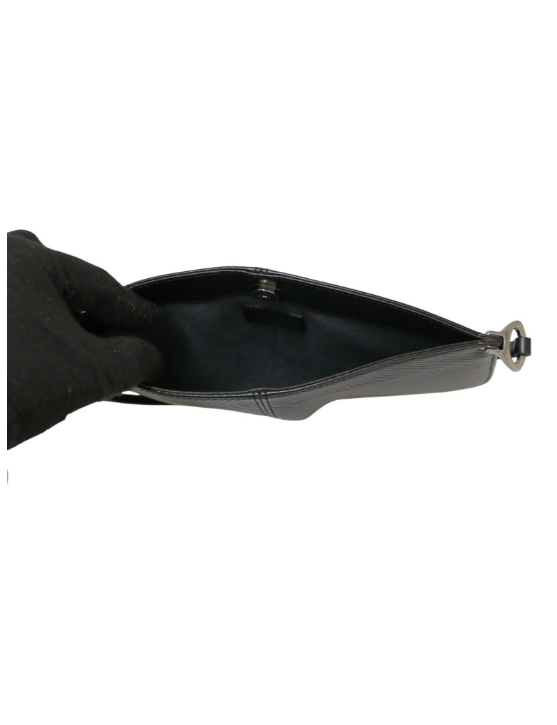 Pochette accessoires Louis Vuitton cuir épi noir