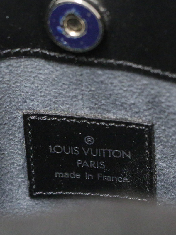 Pochette accessoires Louis Vuitton cuir épi noir