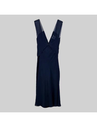 Robe de cocktail Chanel T 38. noire