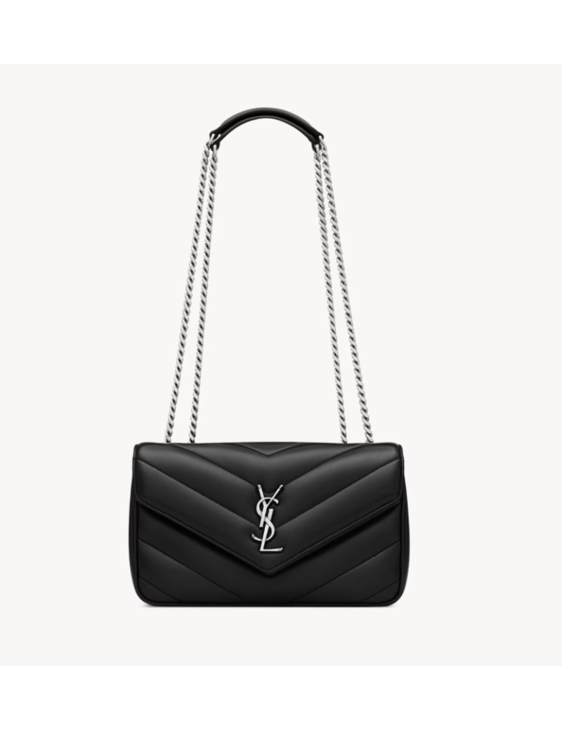 Sac Loulou YSL small cuir noir