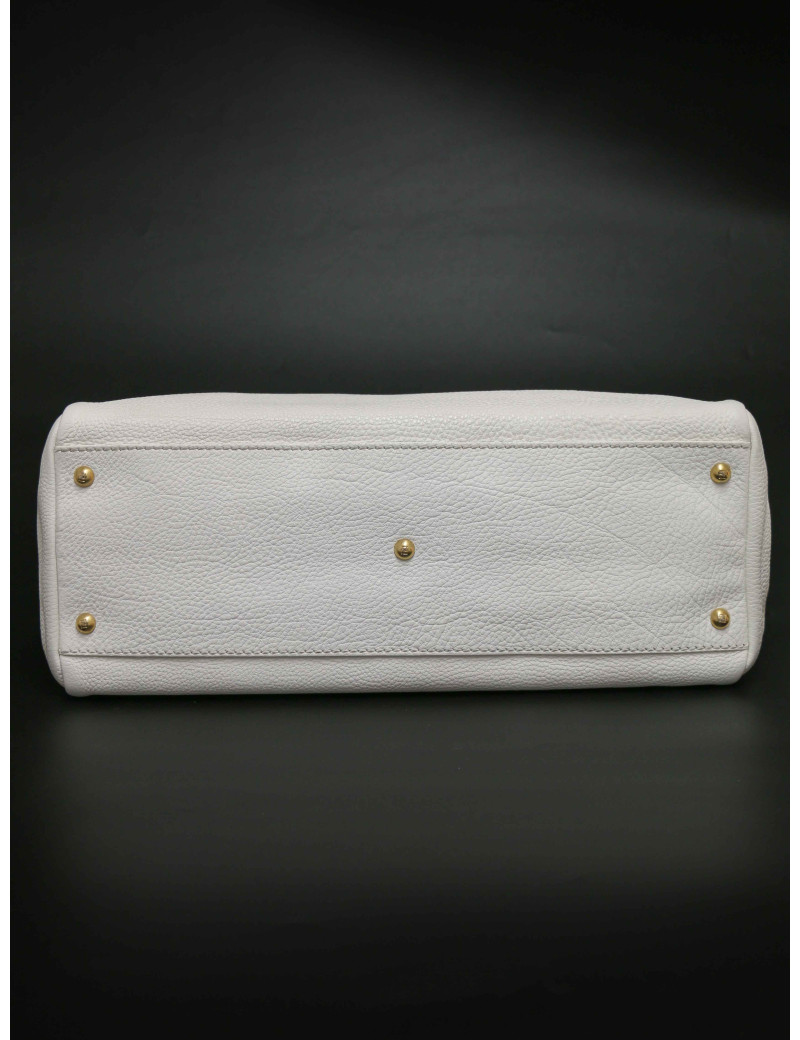 Grand sac Fendi Peekaboo blanc