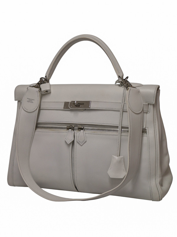 Kelly Lakis Hermès Swift blanc