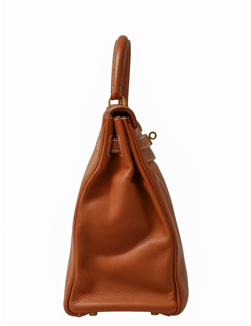 Kelly 35 cuir cognac