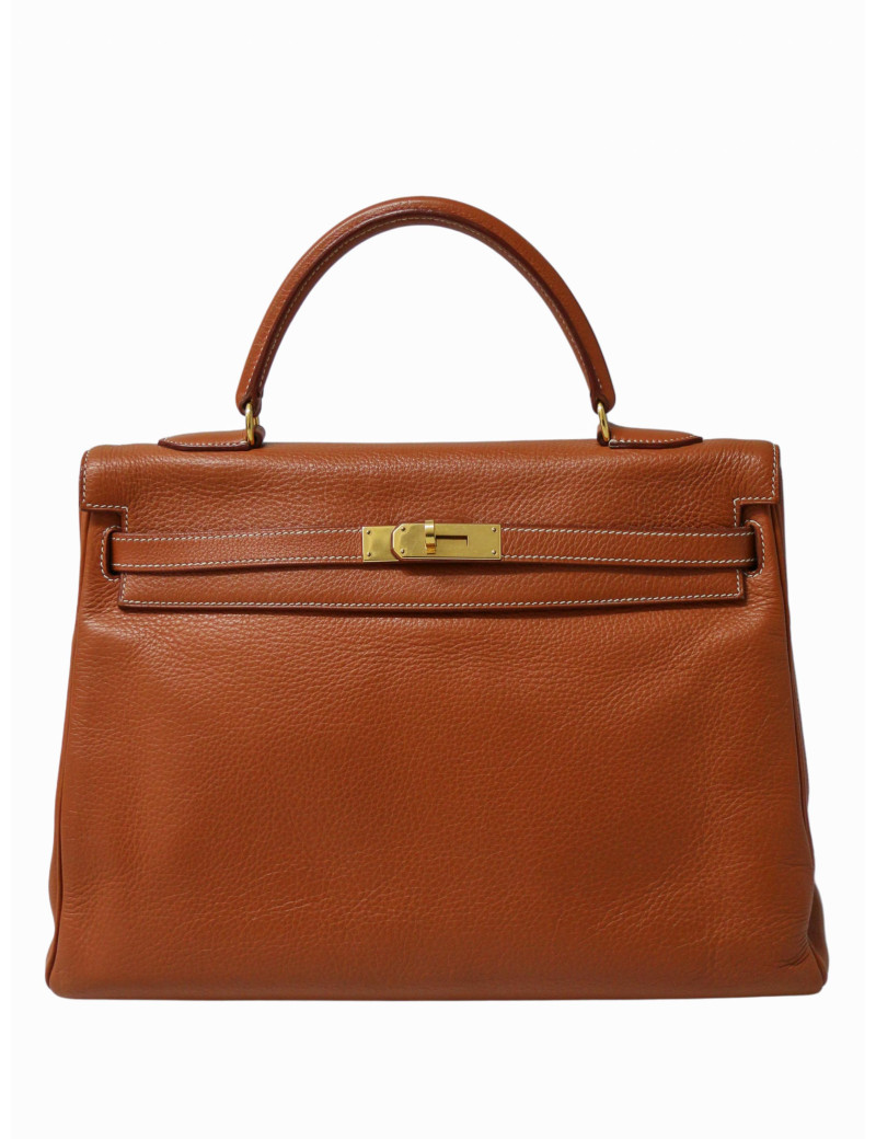 Kelly 35 cuir cognac