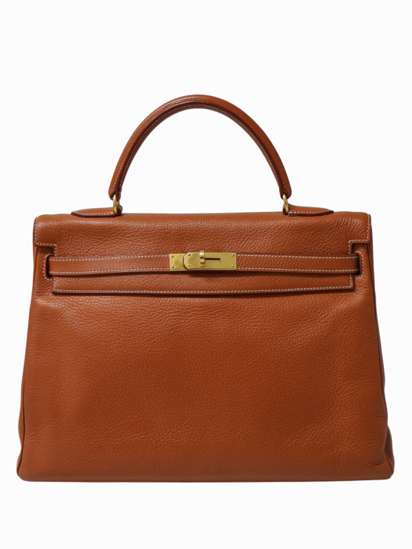 Kelly 35 cuir cognac