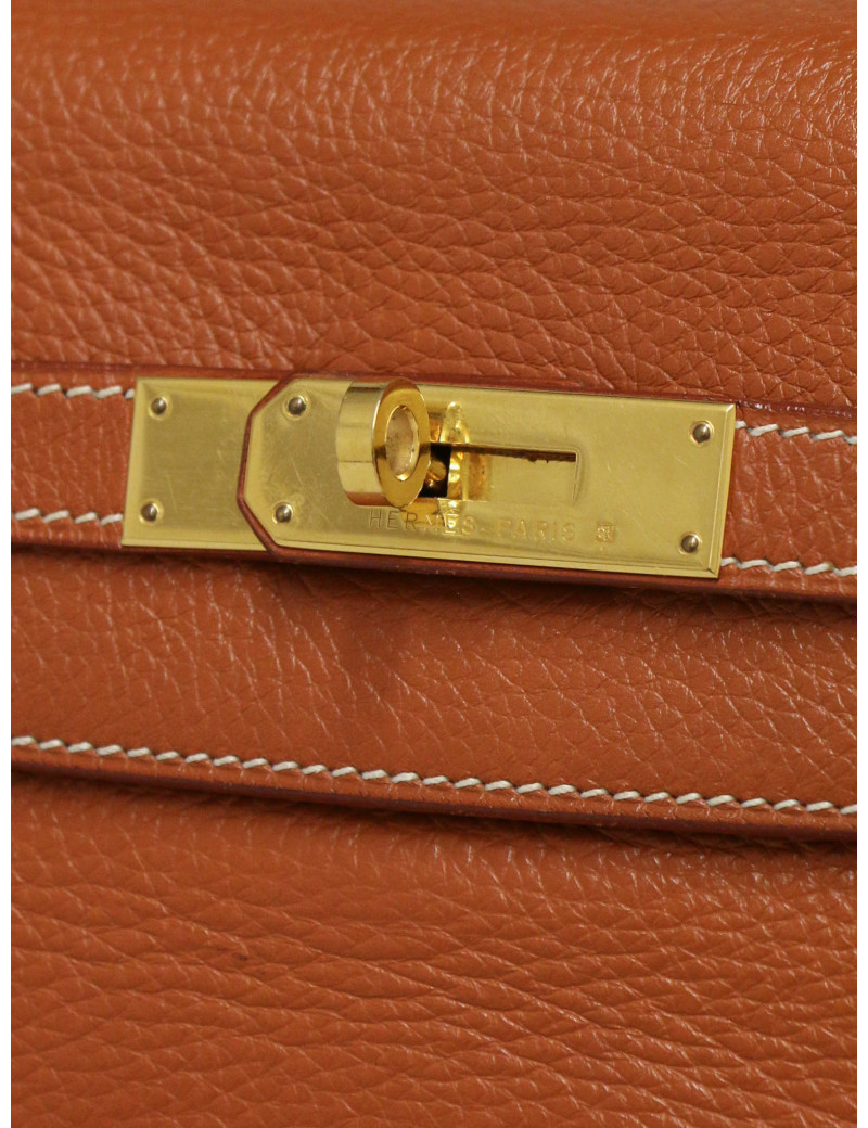Kelly 35 cuir cognac