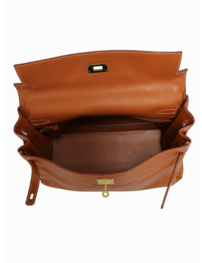 Kelly 35 cuir cognac