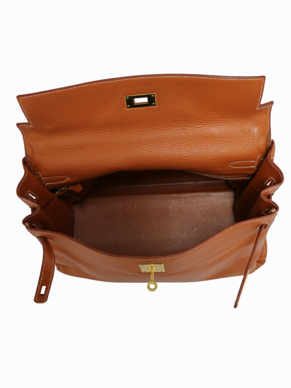 Kelly 35 cuir cognac