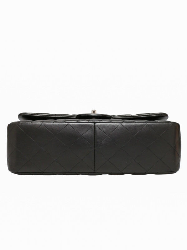 Jumbo Chanel cuir d'agneau noir