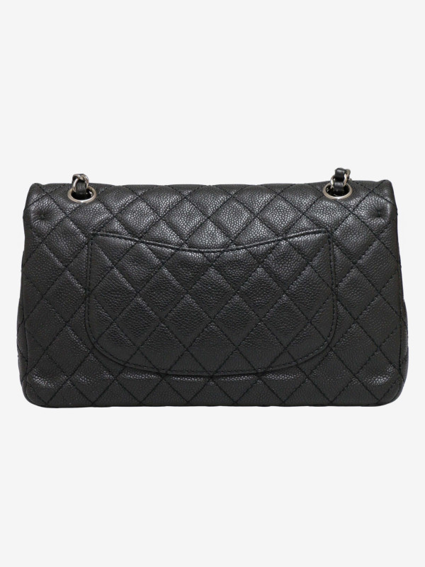 Sac Chanel Timeless 25 cuir caviar bijouterie argent