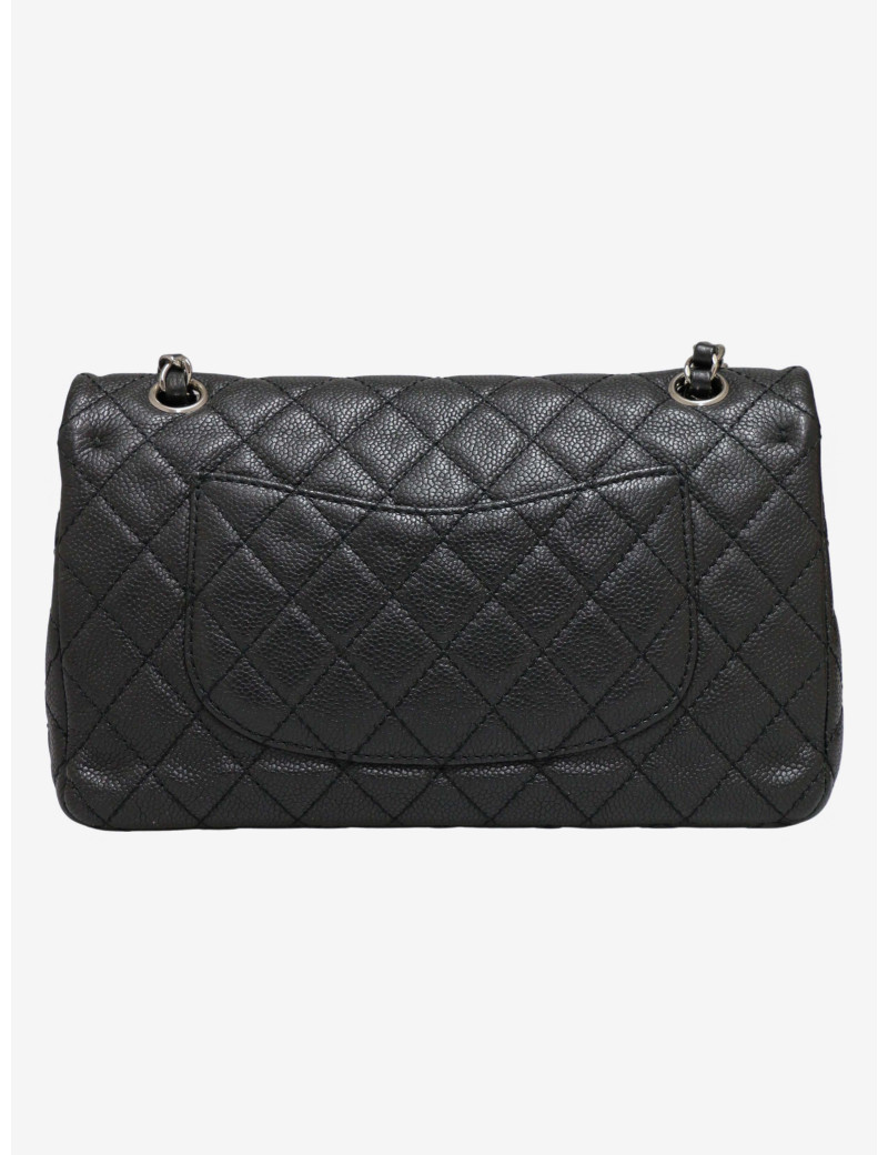 Sac Chanel Timeless 25 cuir caviar bijouterie argent