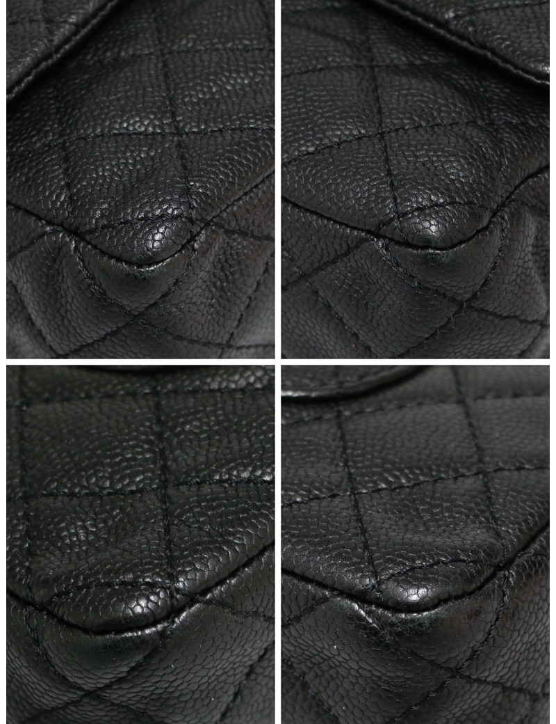 Sac Chanel Timeless 25 cuir caviar bijouterie argent