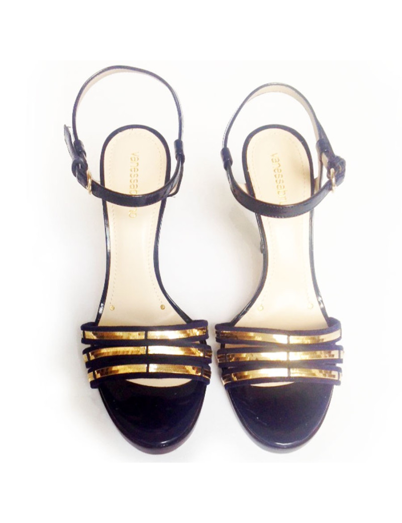 Sandales hautes bleu marine VANESSA BRUNO Taille 38