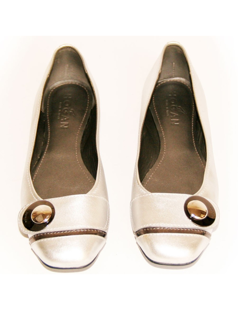 Ballerines argentées HOGAN Taille 37,5