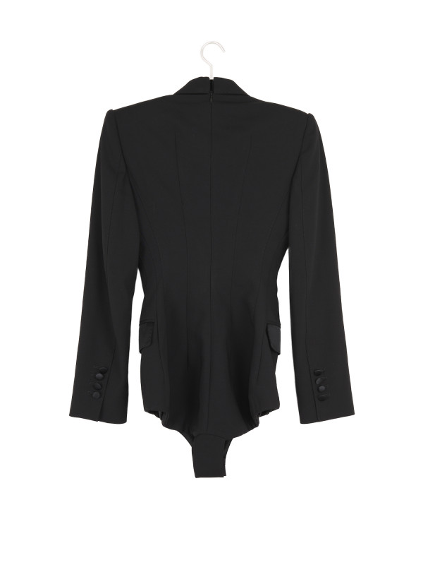 Body Dolce & Gabbana double boutonnage satin noir