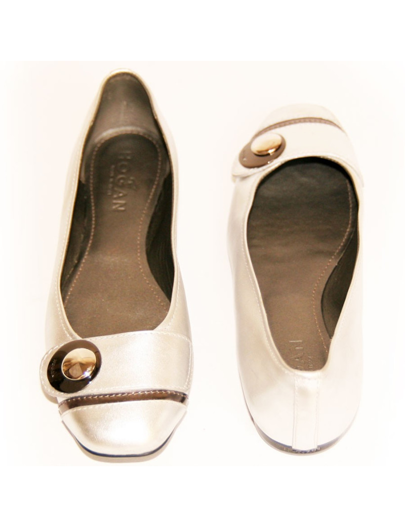 Ballerines argentées HOGAN Taille 37,5