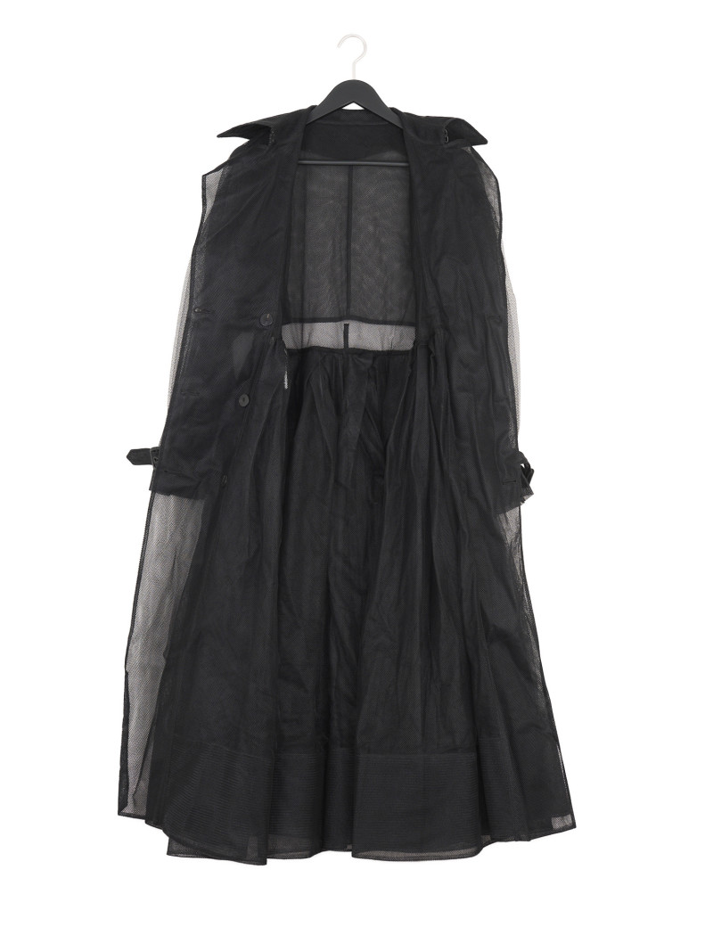 Trench Alexander McQueen tulle noir