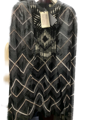 Robe Fendi de cocktail noire perles