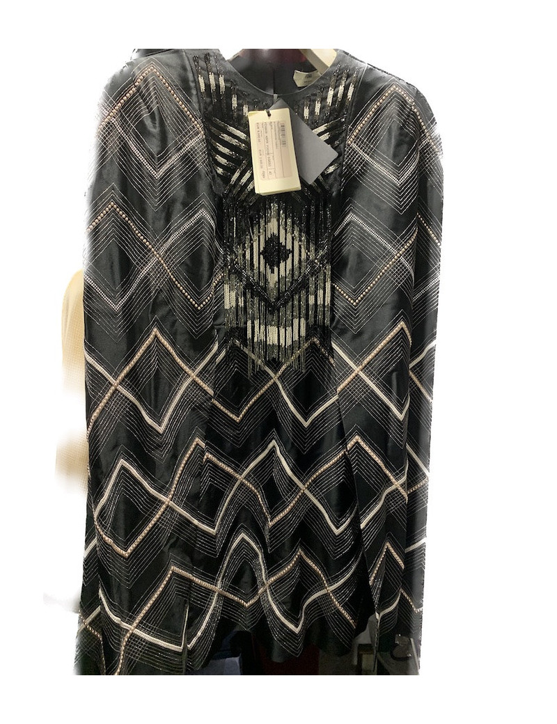 Robe Fendi de cocktail noire perles