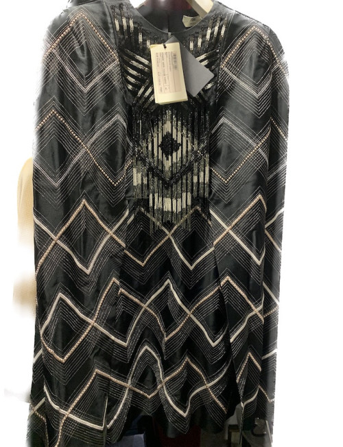 Robe Fendi de cocktail noire perles