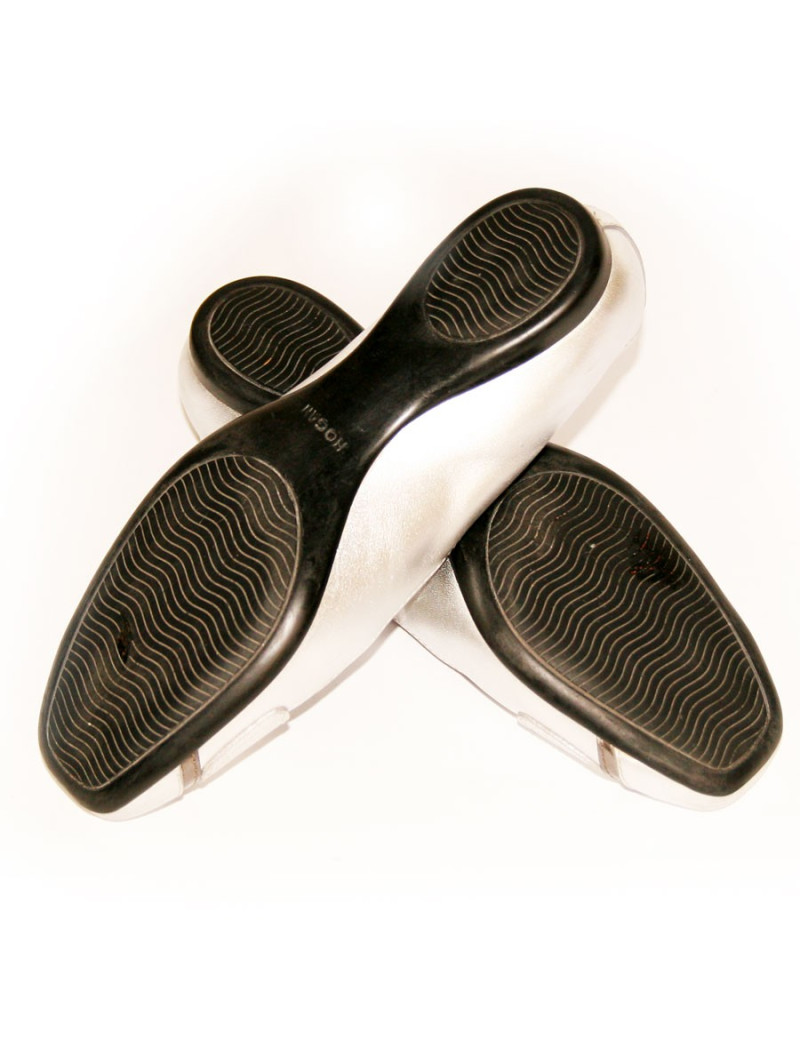 Ballerines argentées HOGAN Taille 37,5