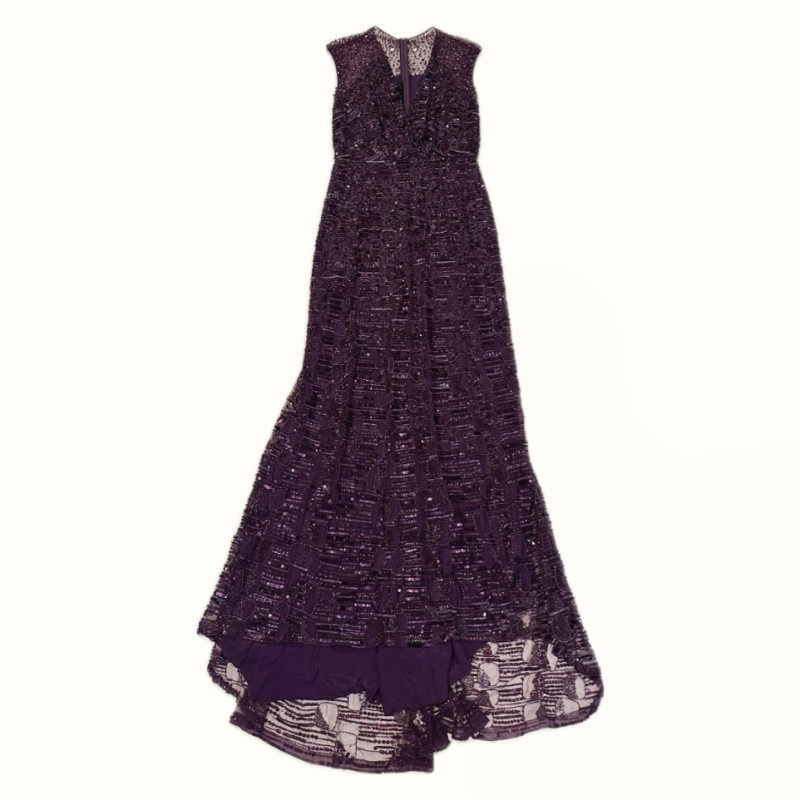 Robe du soir Elie Saab violette T40