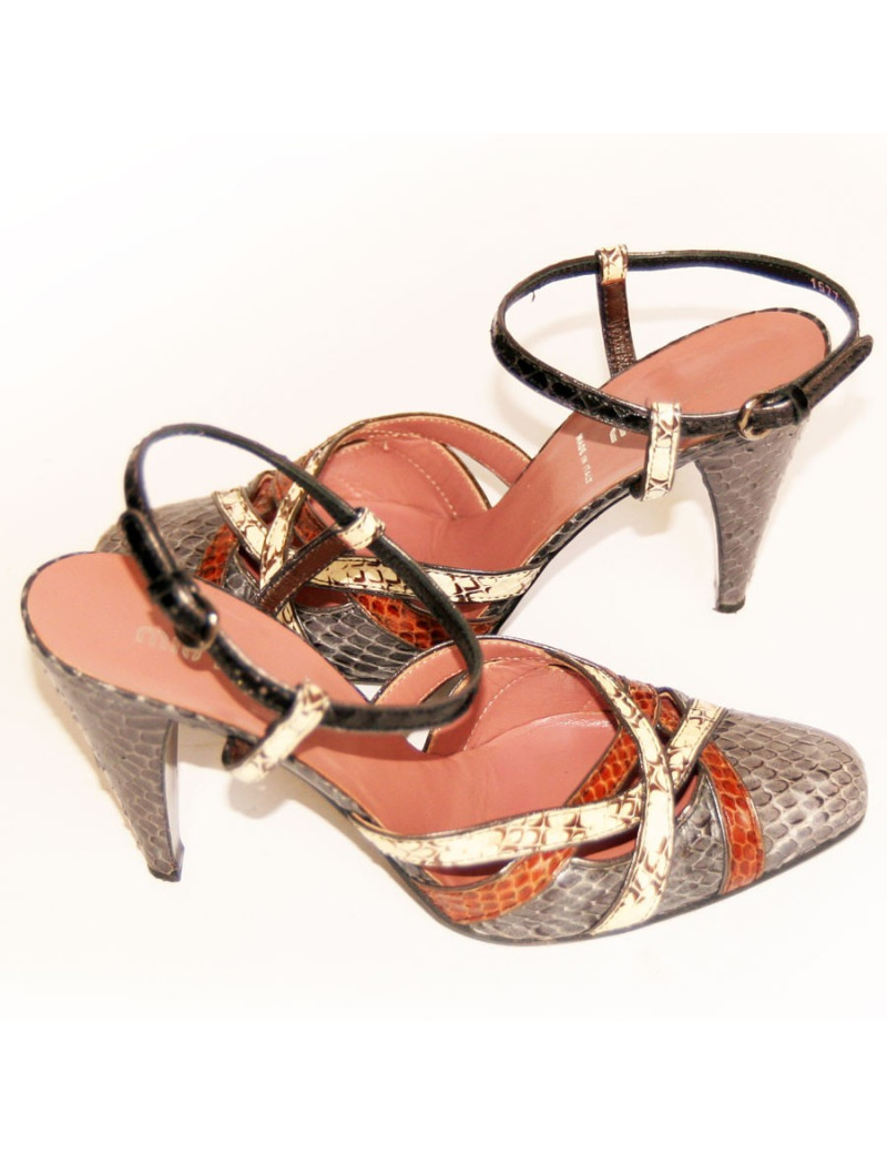 Escarpins en python MIU MIU Taille 38,5