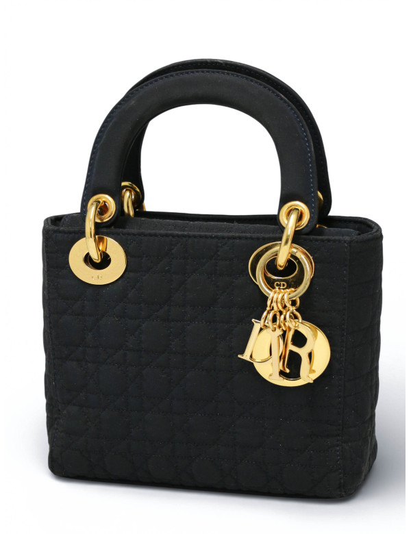 Mini Lady Dior Christian Dior toile noir