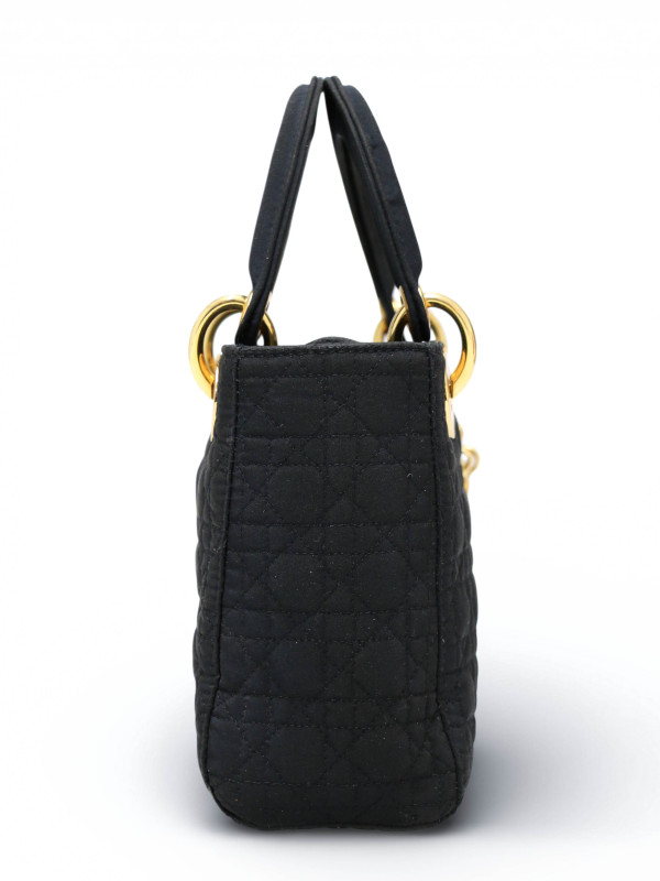 Mini Lady Dior Christian Dior toile noir