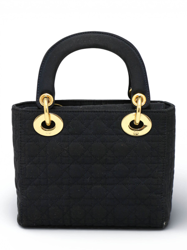 Mini Lady Dior Christian Dior toile noir