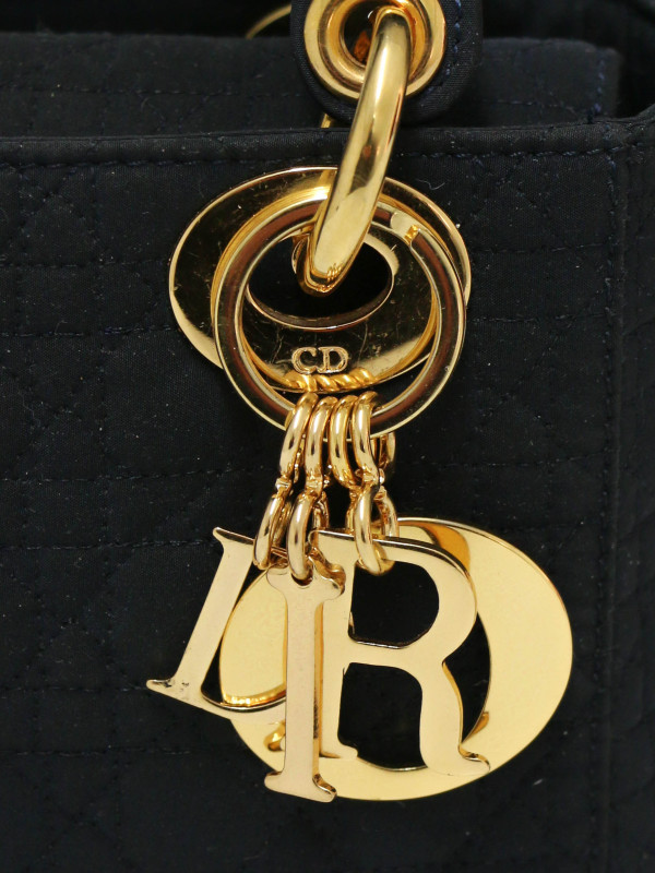 Mini Lady Dior Christian Dior toile noir