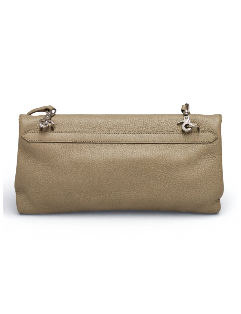Sac Baleenciaga cuir grainé taupe