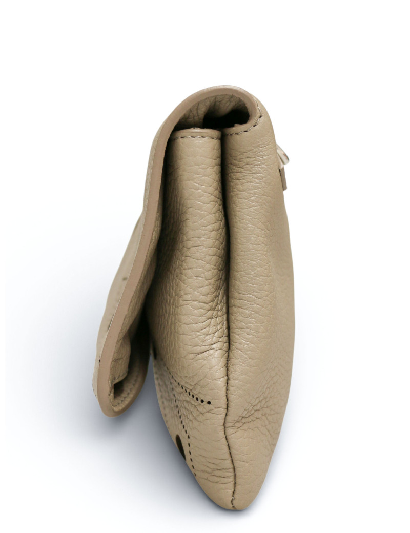 Sac Baleenciaga cuir grainé taupe