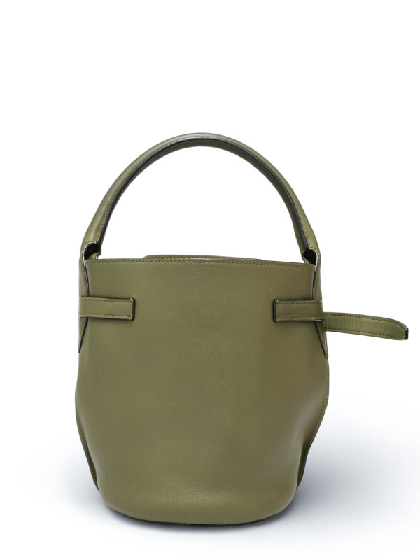 Sac seau Céline Nano cuir kaki