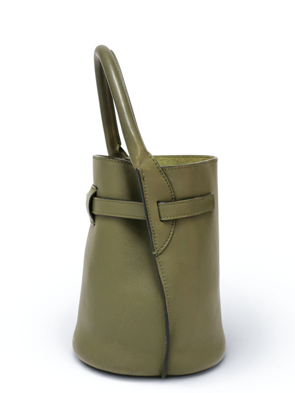 Sac seau Céline Nano cuir kaki