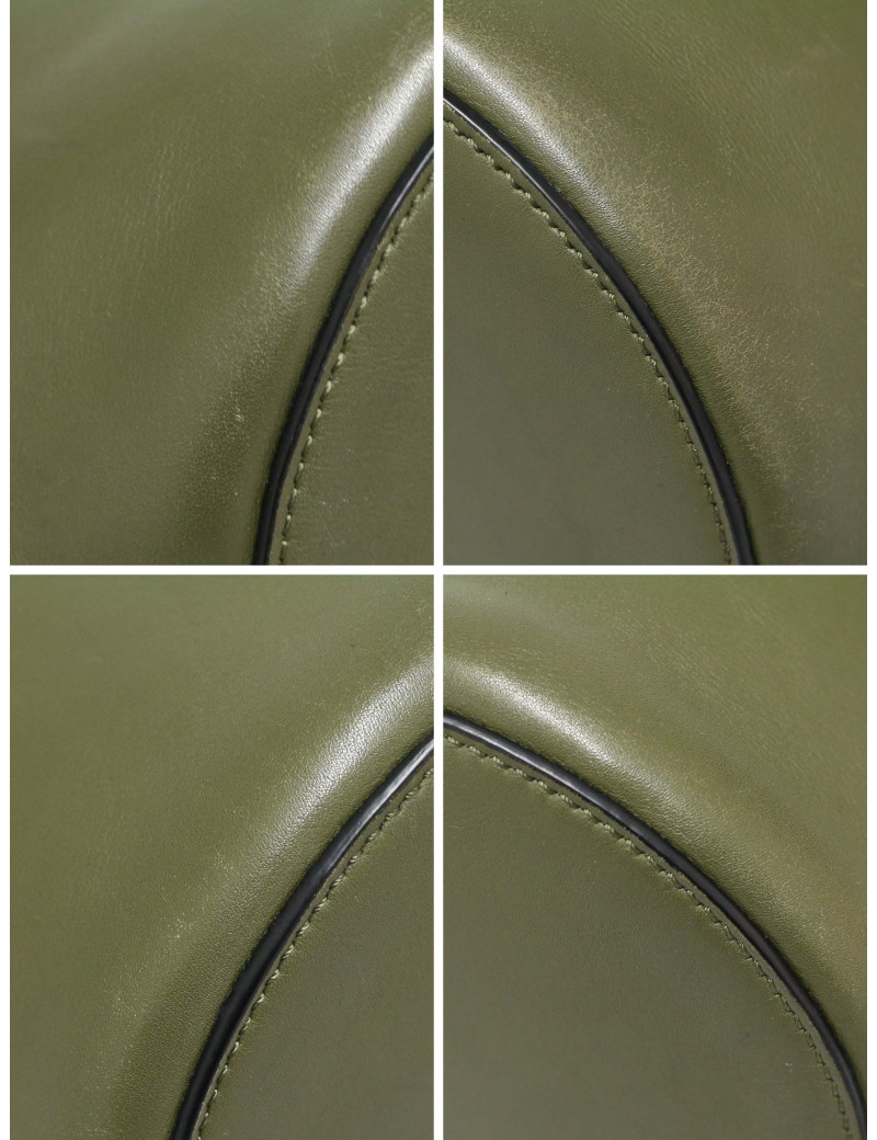 Sac seau Céline Nano cuir kaki