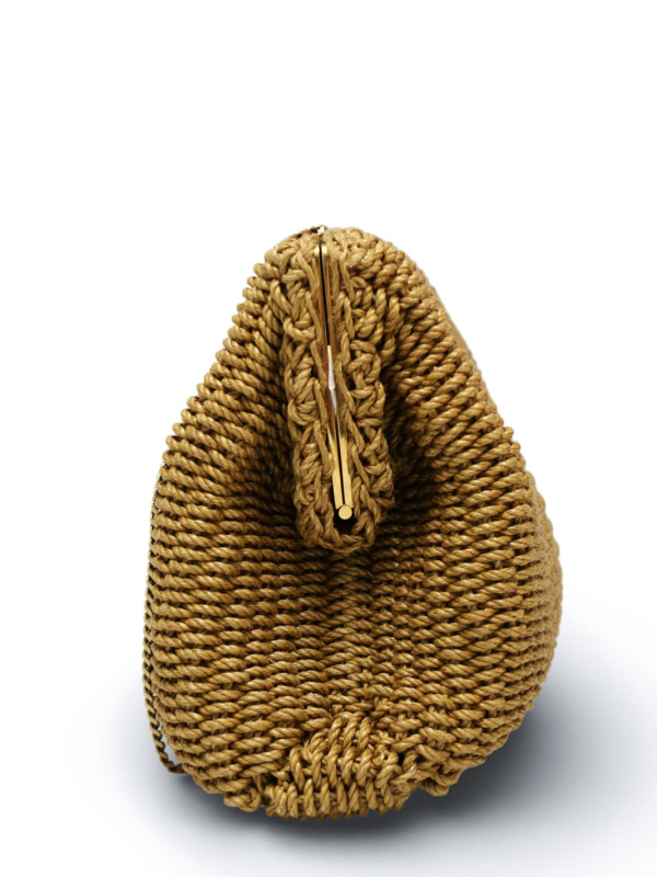 Pochette Saint Laurent cordage marron