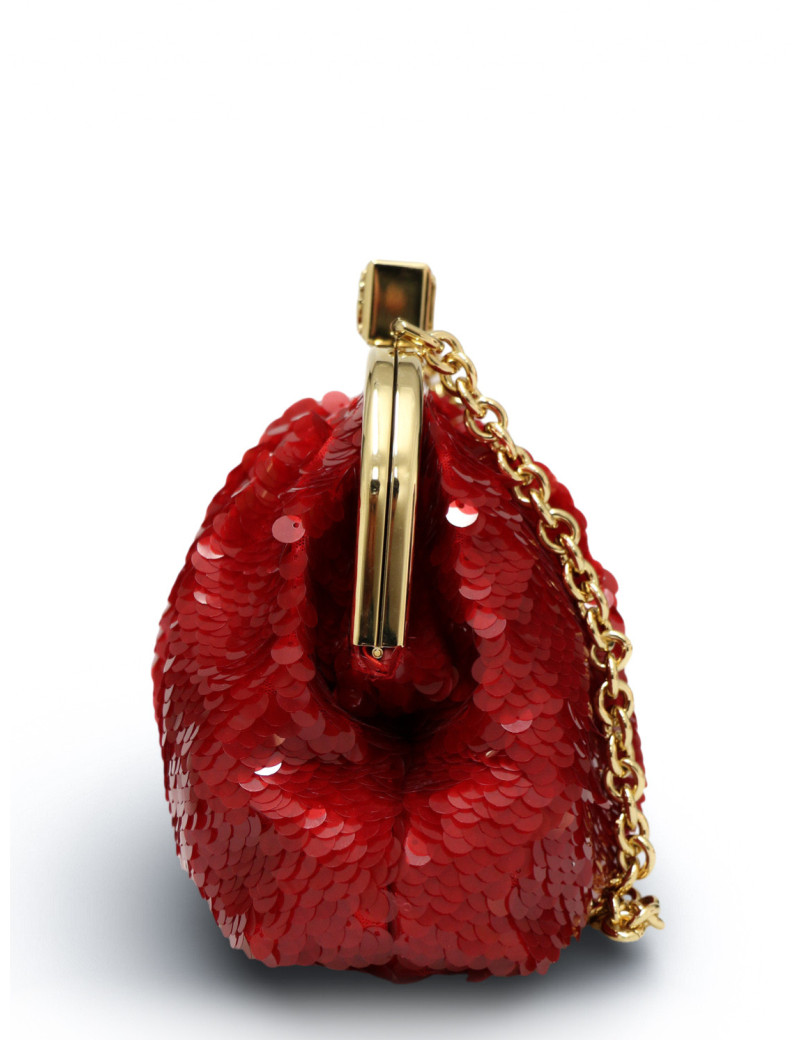 Pochette paillettes Dolce&Gabbana sequins rouges