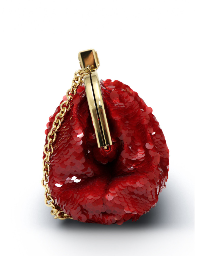 Pochette paillettes Dolce&Gabbana sequins rouges