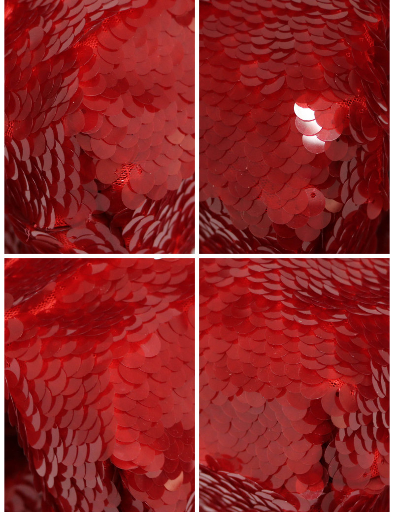 Pochette paillettes Dolce&Gabbana sequins rouges