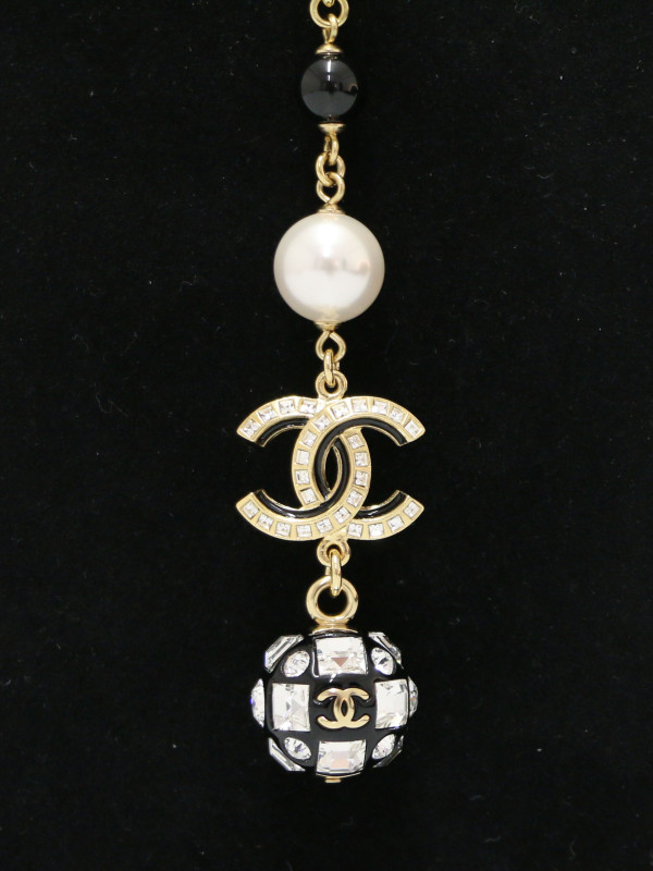 2024 Sautoir Chanel perles boule à facettes