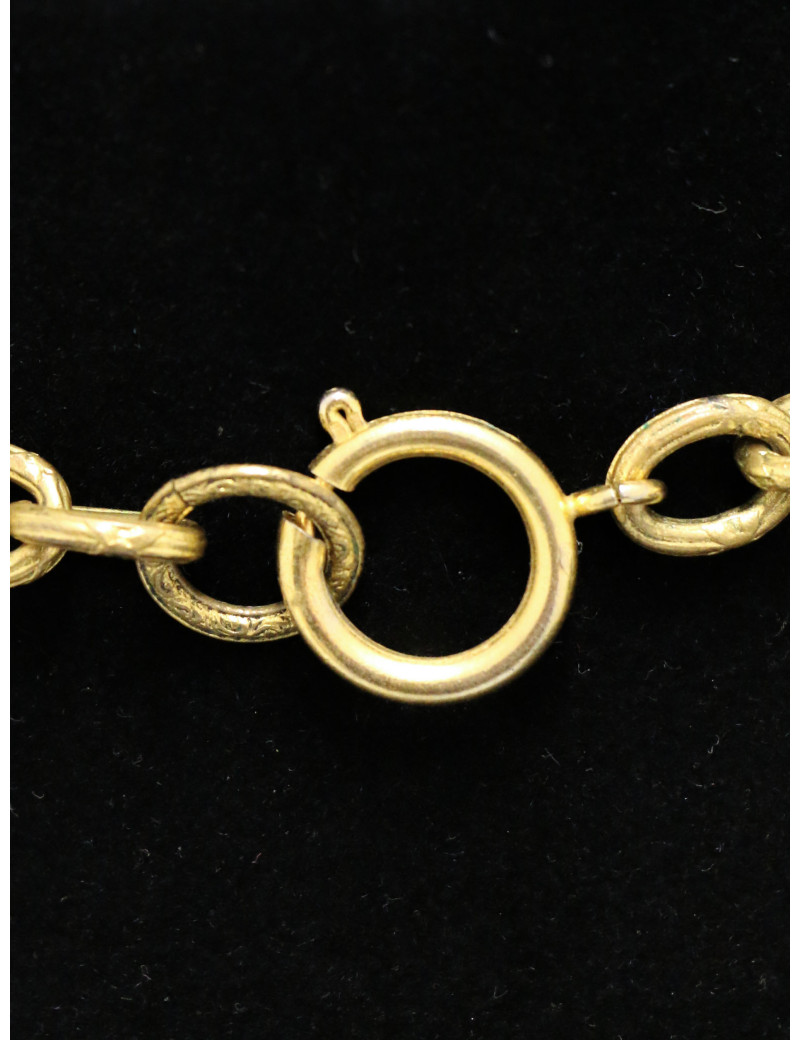 Collier Croix en pâte de verre Chanel