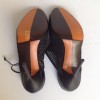 Sandales hautes noires MANOLO BLAHNIK T37,5