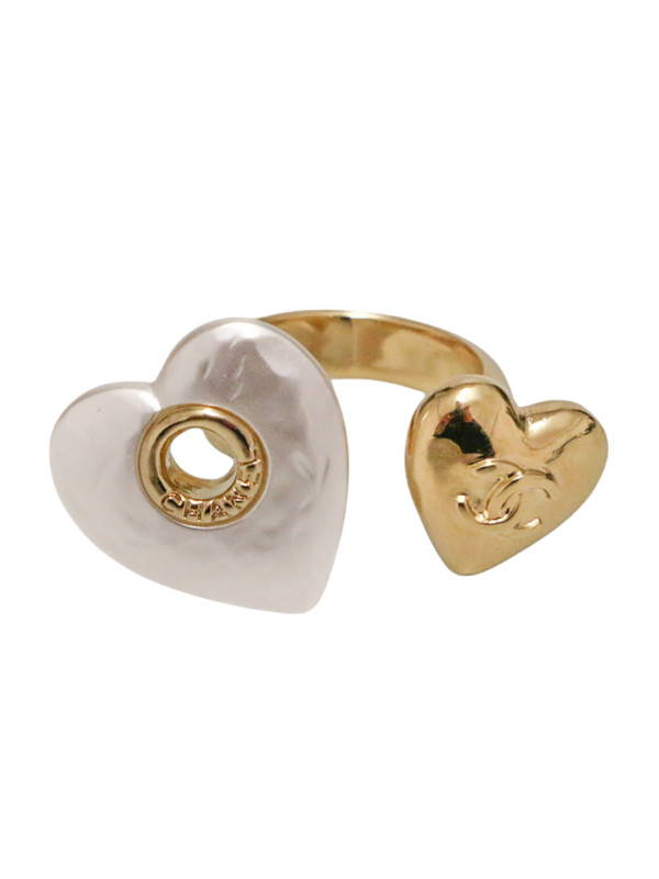 Bague CHANEL double coeur